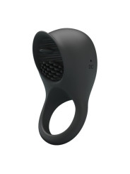 PRETTY LOVE - ANILLO VIBRADOR PARA PENE CON LENGUA NEGRO