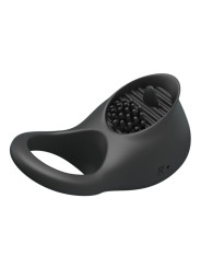PRETTY LOVE - ANILLO VIBRADOR PARA PENE CON LENGUA NEGRO