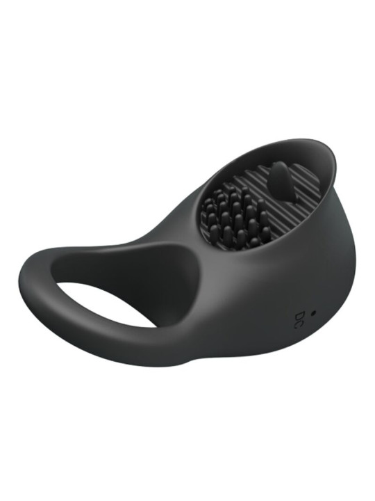 PRETTY LOVE - ANILLO VIBRADOR PARA PENE CON LENGUA NEGRO