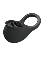PRETTY LOVE - ANILLO VIBRADOR PARA PENE CON LENGUA NEGRO