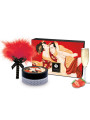 SHUNGA - KIT POLVOS DE MASAJE COMESTIBLE FRESA