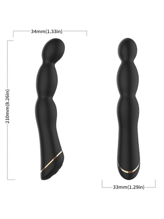 ARMONY - BAMBU VIBRADOR AJUSTABLE NEGRO