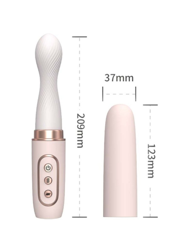 ARMONY - VIBRADOR ROTADOR & TELESCÓPIO AUTOMÁTICO YELLOW