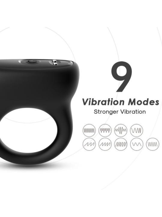 ARMONY - ANILLO VIBRADOR NEGRO