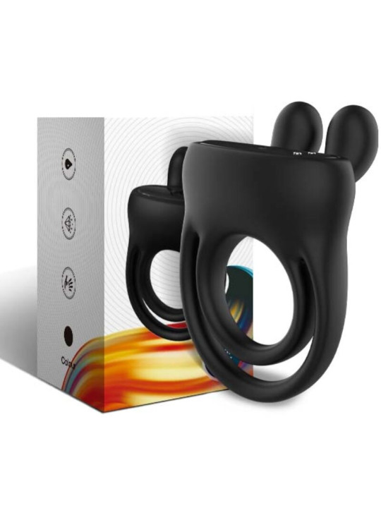ARMONY - ANILLO VIBRADOR RABBIT NEGRO