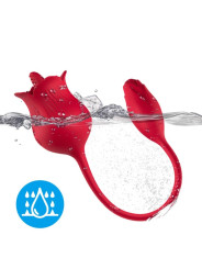 ARMONY - ROSA VIBRADOR ESTIMULADOR CLÍTORIS CON COLA 10 MODOS ROJO