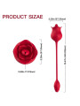 ARMONY - ROSA VIBRADOR ESTIMULADOR CLÍTORIS CON COLA 10 MODOS ROJO