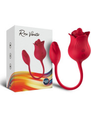 ARMONY - ROSA VIBRADOR ESTIMULADOR CLÍTORIS CON COLA 10 MODOS ROJO