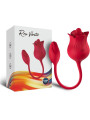 ARMONY - ROSA VIBRADOR ESTIMULADOR CLÍTORIS CON COLA 10 MODOS ROJO