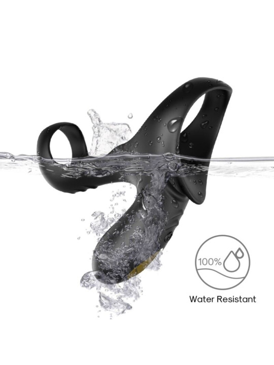 ARMONY - RANGER ANILLO DOBLE VIBRADOR PAREJA NEGRO