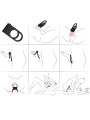 ARMONY - TWINS ANILLO DOBLE VIBRADOR PAREJAS NEGRO