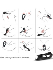 ARMONY - VEYRON ANILLO VIBRADOR DOBLE PINZA NEGRO