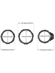 ARMONY - ANILLOS CALAVERA SILICONA NEGRO