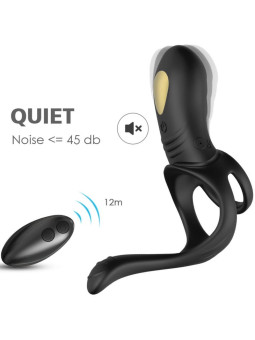 ARMONY - JOY JUMPER ANILLO VIBRADOR PAREJAS & PLUG ANAL CONTROL REMOTO NEGRO