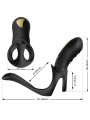 ARMONY - JOY JUMPER ANILLO VIBRADOR PAREJAS & PLUG ANAL CONTROL REMOTO NEGRO