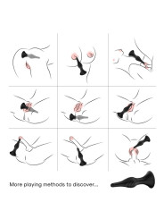 ARMONY - VIBRADOR & PLUG ANAL CONTROL REMOTO NEGRO