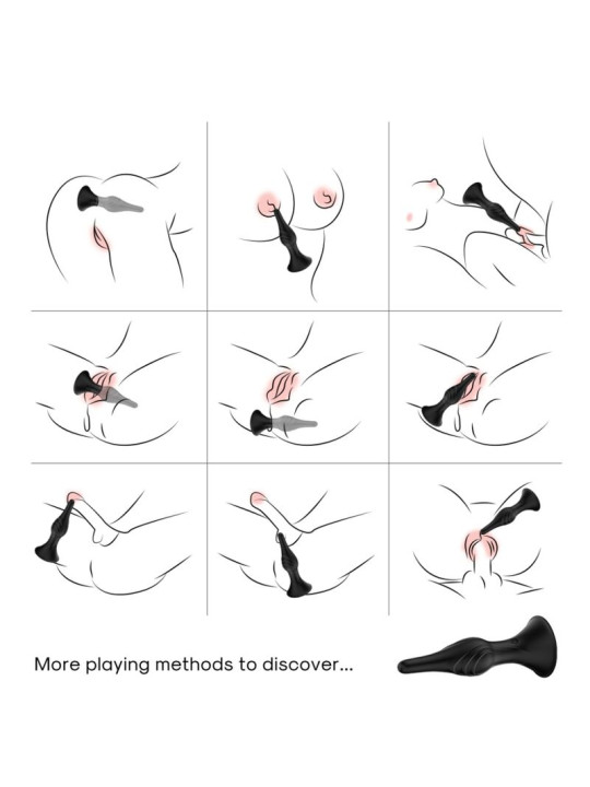 ARMONY - VIBRADOR & PLUG ANAL CONTROL REMOTO NEGRO