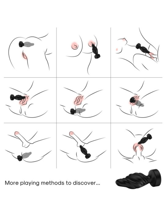 ARMONY - VIBRADOR & PLUG ANAL CONTROL REMOTO NEGRO