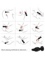 ARMONY - VIBRADOR & PLUG ANAL CONTROL REMOTO NEGRO