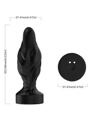 ARMONY - VIBRADOR & PLUG ANAL CONTROL REMOTO NEGRO