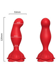 ARMONY - ROSA VIBRADOR & PLUG ANAL CONTROL REMOTO ROJO