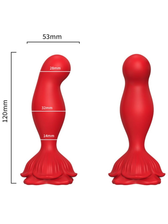 ARMONY - ROSA VIBRADOR & PLUG ANAL CONTROL REMOTO ROJO