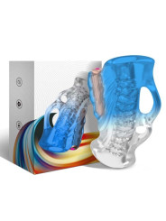 ARMONY - MASTURBATOR DEDAL & VIBRADOR AZUL DEGRADADO