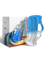 ARMONY - MASTURBATOR DEDAL & VIBRADOR AZUL DEGRADADO