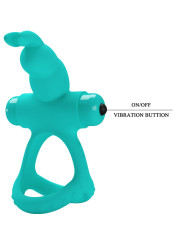 PRETTY LOVE - FIGGY ANILLO VIBRADOR RABBIT VERDE