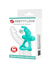 PRETTY LOVE - FIGGY ANILLO VIBRADOR RABBIT VERDE