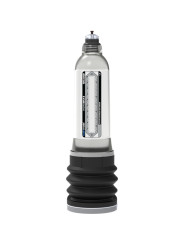 Bomba de vacío para el pene Bathmate Hydromax8 con cilindro transparente, escala de medida y fuelle negro
