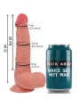 ROCKARMY - RANGER DILDO REALISTA DUAL DENSITY LIQUID SILICONE 22 CM -O- 3.6 CM