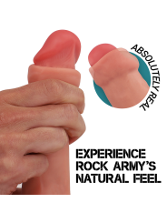 ROCKARMY - RAPTOR DILDO REALISTA DUAL DENSITY LIQUID SILICONE 24 CM -O- 4.4 CM