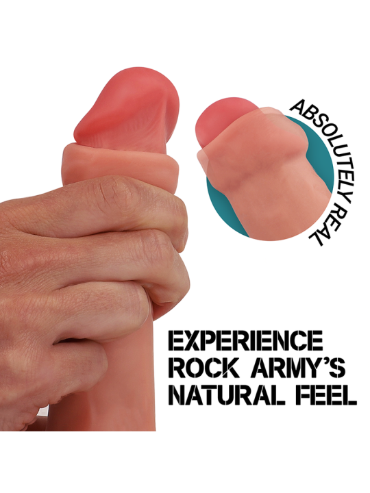 ROCKARMY - RAPTOR DILDO REALISTA DUAL DENSITY LIQUID SILICONE 24 CM -O- 4.4 CM