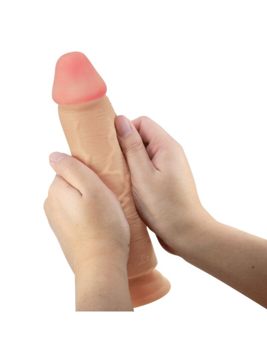 PRETTY LOVE - SLIDING SKIN SERIES DILDO REALÍSTICO CON VENTOSA PIEL DESLIZANTE NATURAL 23.4 CM