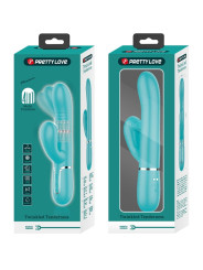 PRETTY LOVE - VIBRADOR PUNTO G MULTIFUNCIÓN VERDE AGUA