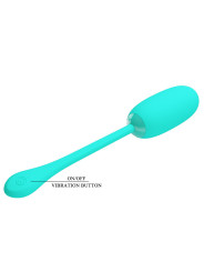 PRETTY LOVE - JULIUS HUEVO VIBRADOR IMPERMEBLE & RECARGABLE VERDE AGUA