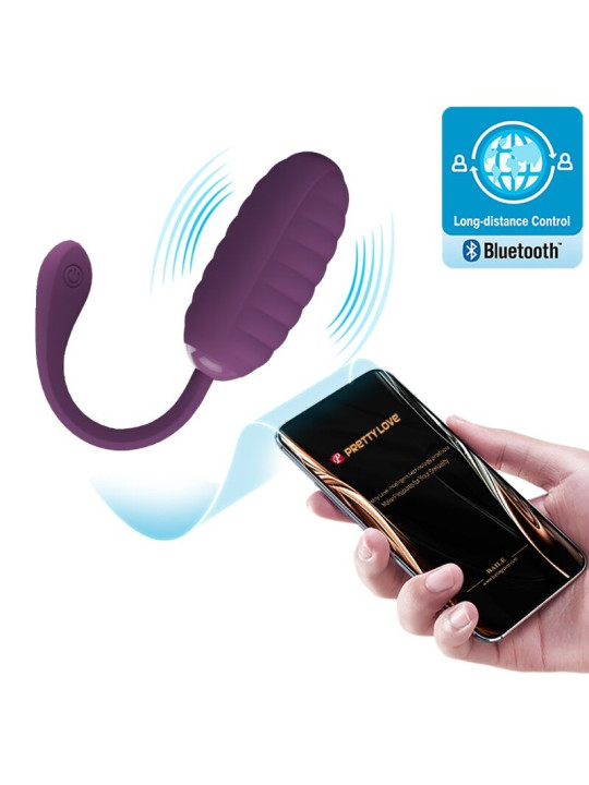 PRETTY LOVE - CASPER HUEVO VIBRADOR RECARGABLE MORADO