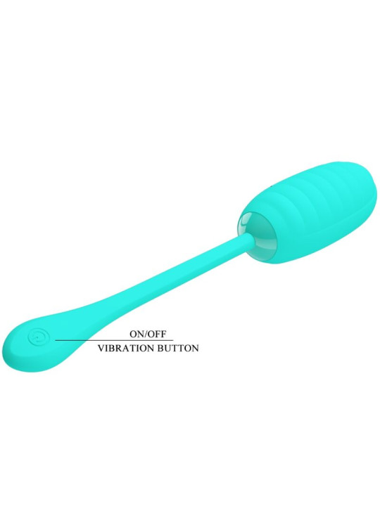 PRETTY LOVE - KIRK HUEVO VIBRADOR RECARGABLE VERDE AGUA