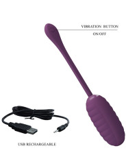 PRETTY LOVE - CASPER HUEVO VIBRADOR RECARGABLE MORADO