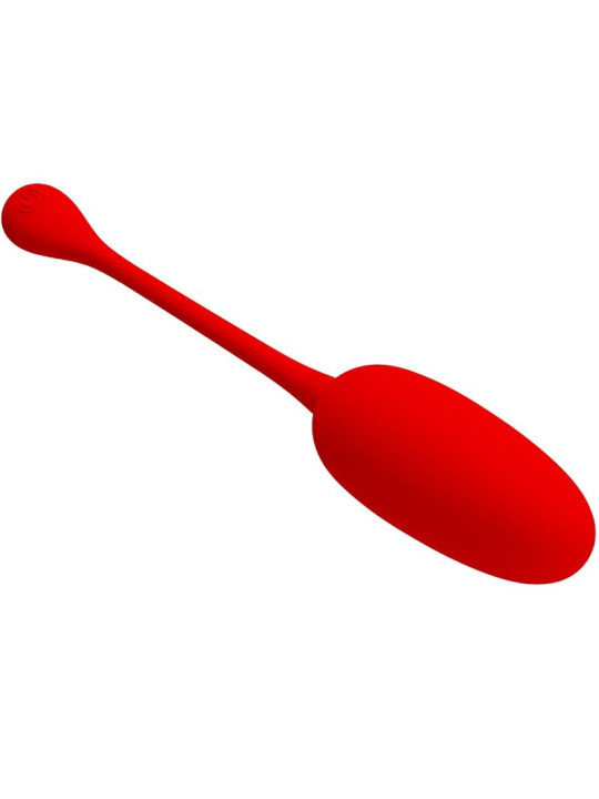 PRETTY LOVE - KNUCKER HUEVO VIBRADOR RECARGABLE ROJO