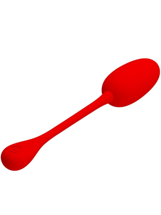 PRETTY LOVE - KNUCKER HUEVO VIBRADOR RECARGABLE ROJO