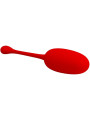 PRETTY LOVE - KNUCKER HUEVO VIBRADOR RECARGABLE ROJO