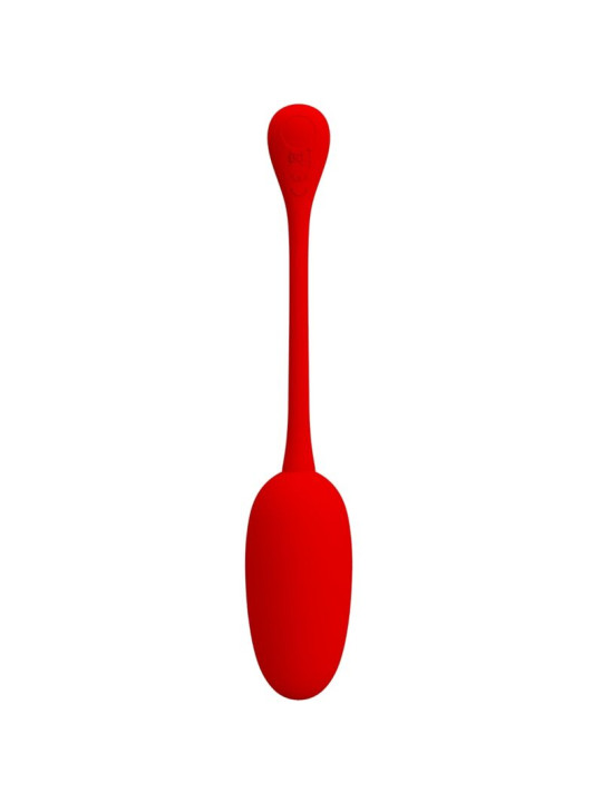PRETTY LOVE - KNUCKER HUEVO VIBRADOR RECARGABLE ROJO
