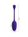 PRETTY LOVE - KNUCKER HUEVO VIBRADOR RECARGABLE LILA
