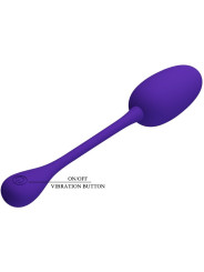 PRETTY LOVE - KNUCKER HUEVO VIBRADOR RECARGABLE LILA