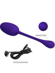 PRETTY LOVE - KNUCKER HUEVO VIBRADOR RECARGABLE LILA
