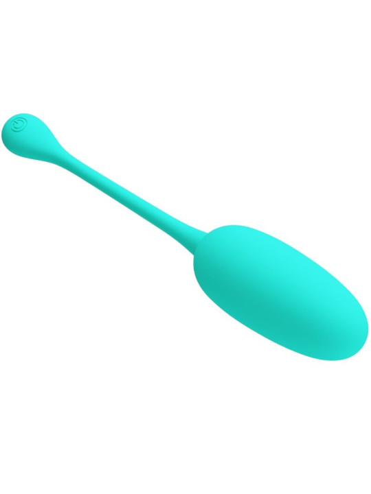 PRETTY LOVE - KNUCKER HUEVO VIBRADOR RECARGABLE VERDE AGUA