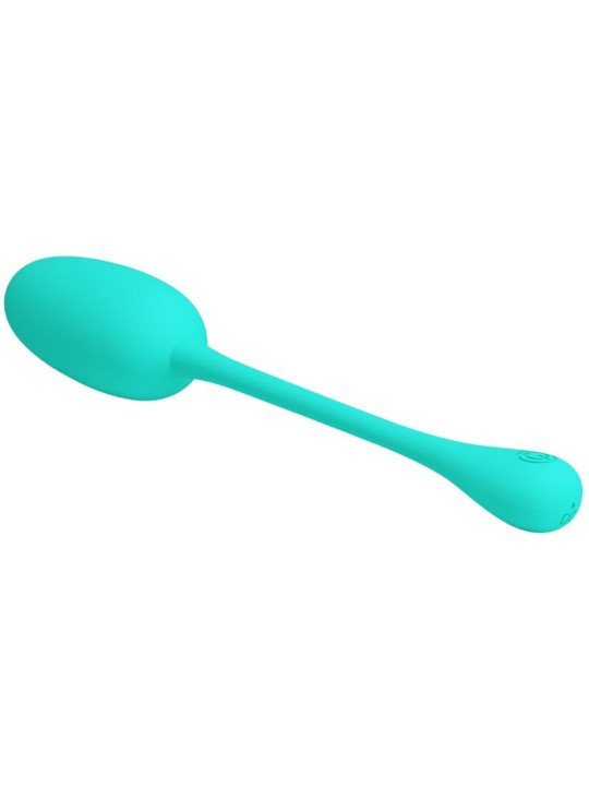 PRETTY LOVE - KNUCKER HUEVO VIBRADOR RECARGABLE VERDE AGUA