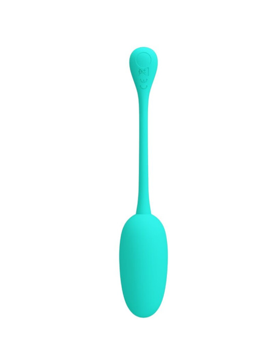 PRETTY LOVE - KNUCKER HUEVO VIBRADOR RECARGABLE VERDE AGUA